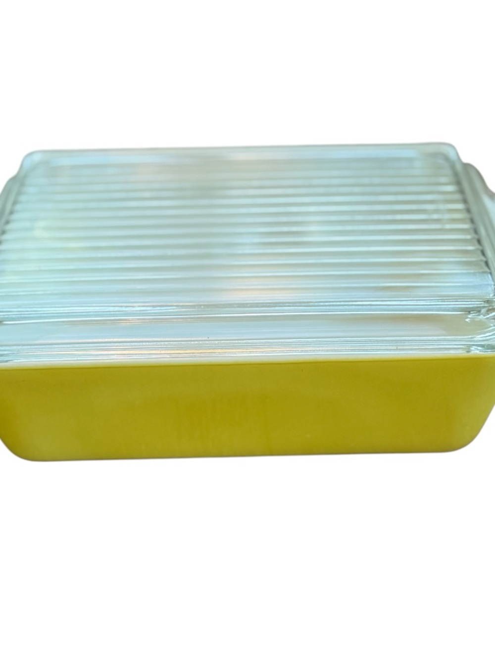 Vintage PYREX Yellow Ovenware Refrigerator Dish 1.5qt #0503 w/Ribbed Lid #503-C - Picture 3 of 9